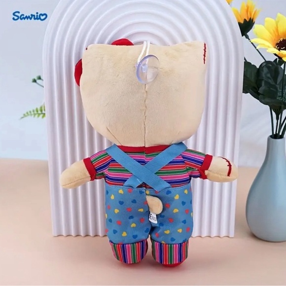 Sanrio x Chucky NEW Hello Kitty Plushie with Suction Cup...